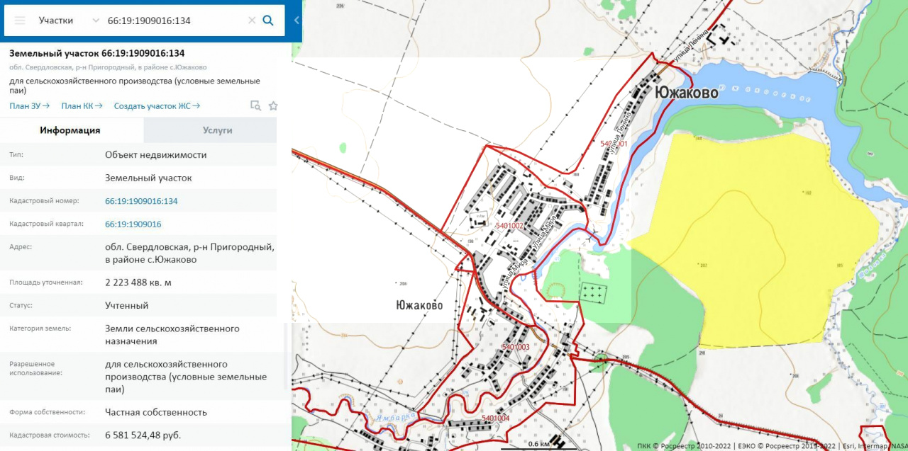 Карта пригородного района